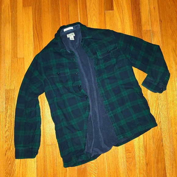 L.L. Bean Other - Vintage L.L.Bean Fleece Lined Flannel Shirt